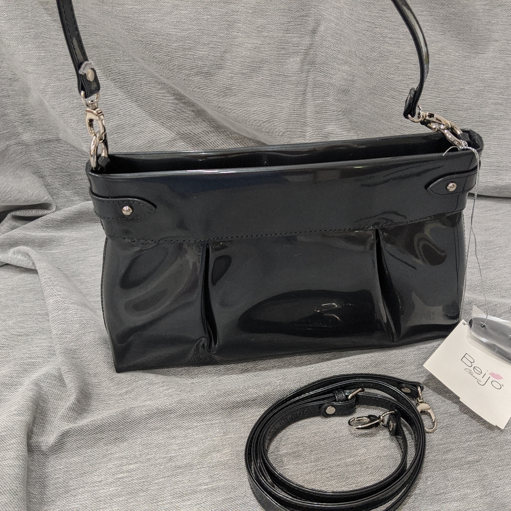 NWT Beijo "Lady Like” handbag in Charcoal - Picture 2 of 5